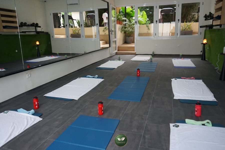 La salle de yoga et Pilates